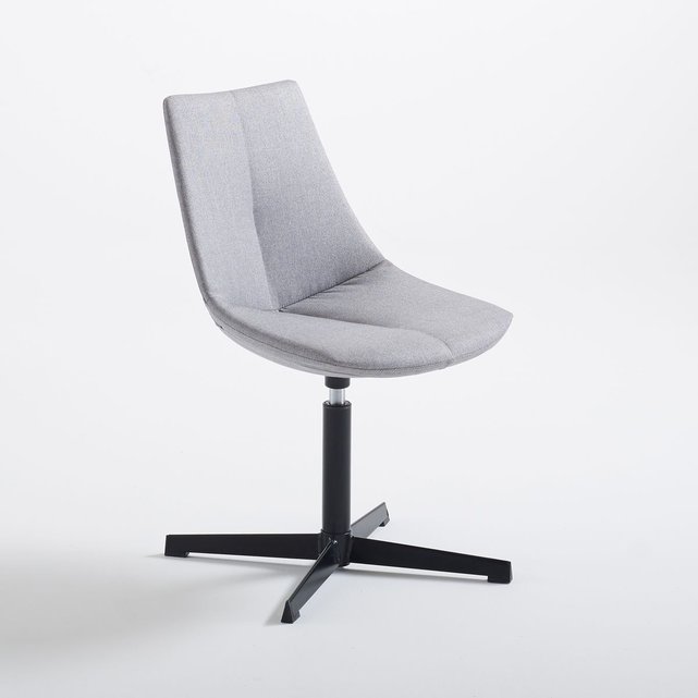 Chaise de bureau assise rotative numa gris clair La Redoute Interieurs