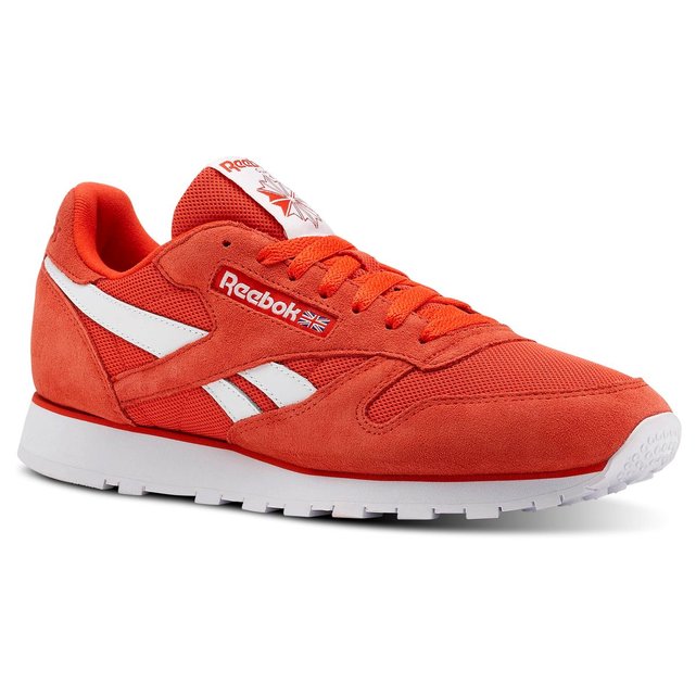 reebok leather orange