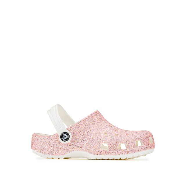 Girls glitter crocs hot sale