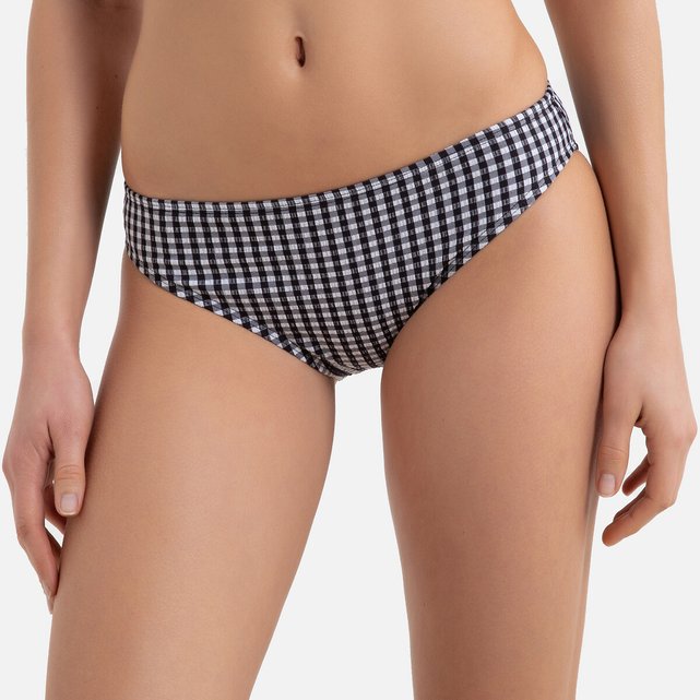 gingham swim bottoms