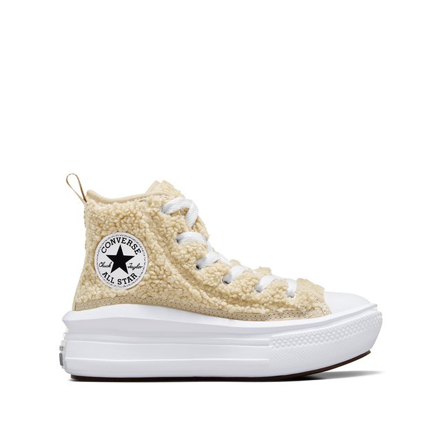 Tênis Converse Chuck Taylor All Star Plataform Lift Hi Bege