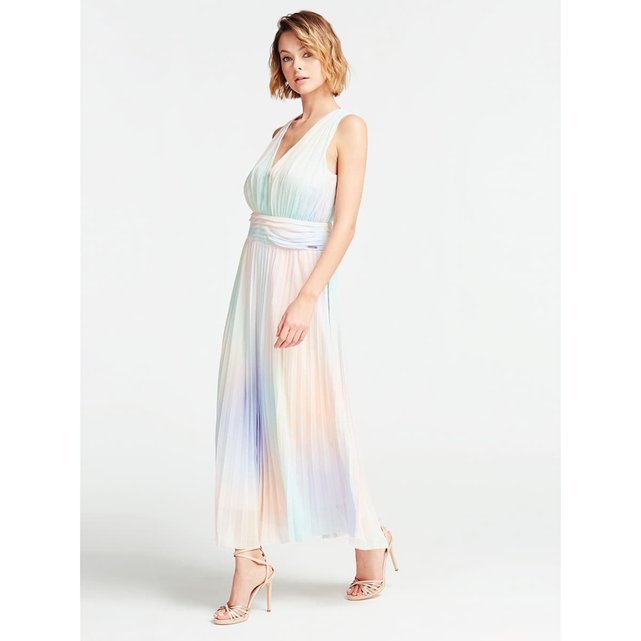 Robe plissee fantaisie multicolore Guess | La Redoute