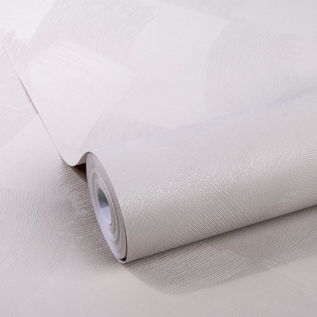 Papier peint basic enduit taupe Boutique La Redoute