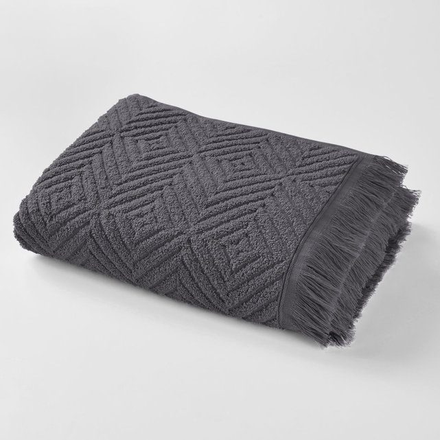 Serviette de toilette éponge (450g/m²), chevron La Redoute ...