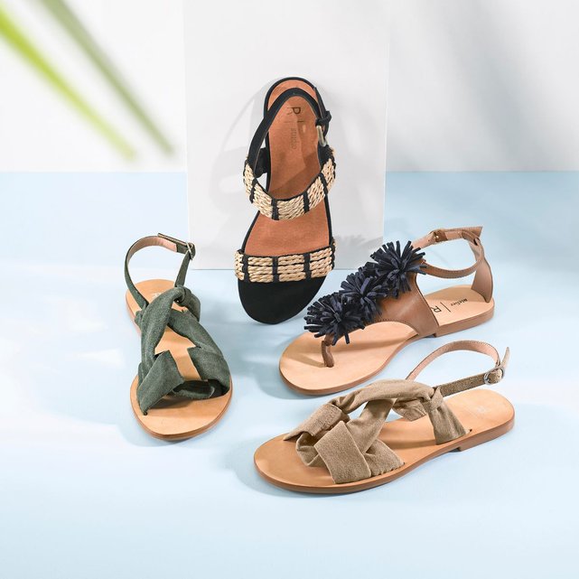 Collections La cuir La Redoute Redoute Sandales Collections wOwqd7I