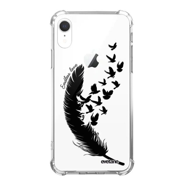 coque iphone xr plume