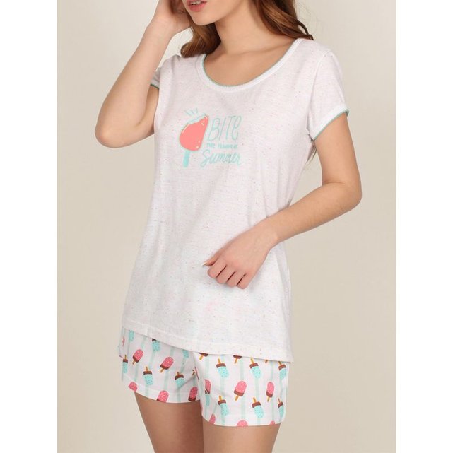 pyjama short t shirt femme