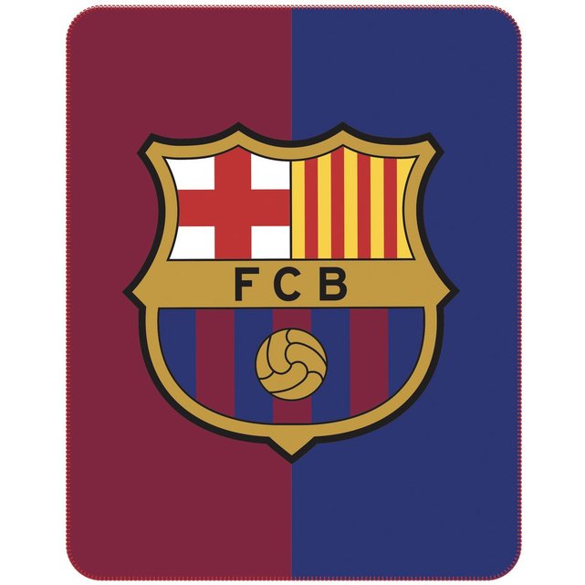 Plaid Fc Barcelona 110x140 Bleu Fc Barcelone La Redoute