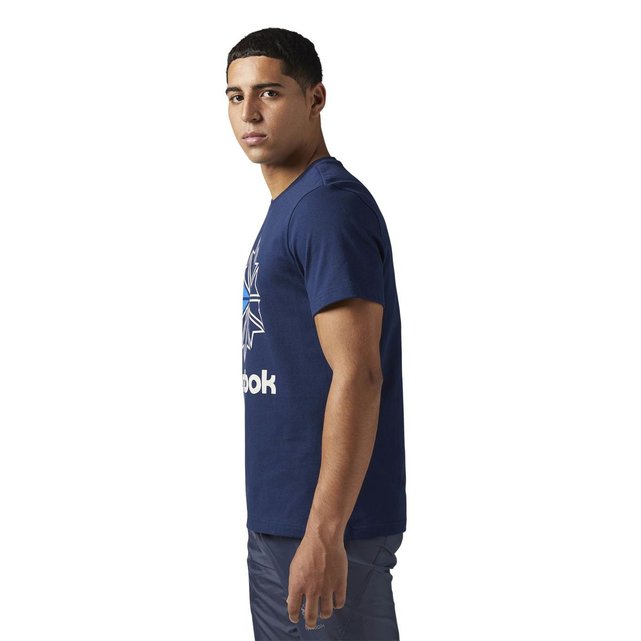 reebok classic t shirt bleu