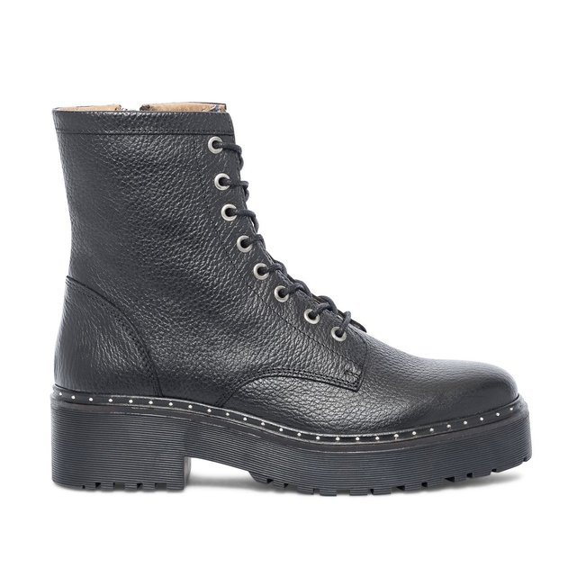 bottines noires semelle epaisse