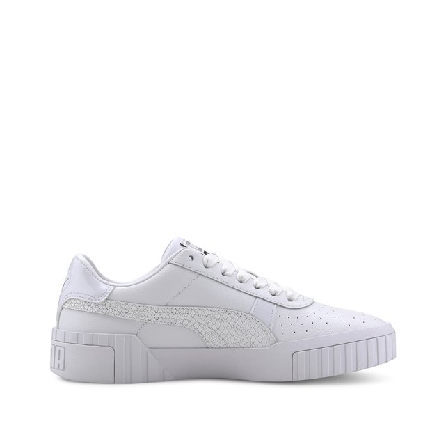 Cali snake leather trainers , white 