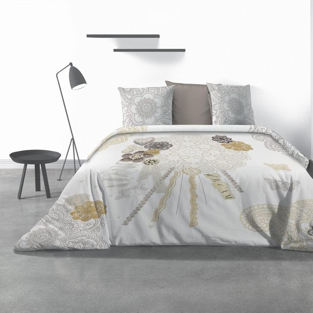 Parure De Lit 2 Personnes Sweet Dream Avec Housse De Couette Et Taies D Oreiller Imprime Les Ateliers Du Linge La Redoute