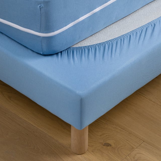 RIMELA Cache-sommier blanc chaud pour très grand lit de 30,5 cm de hauteur, élastique réglable, jupe de lit à volants de poussière pour cadre de lit et sommier tapissier, tissu doux et