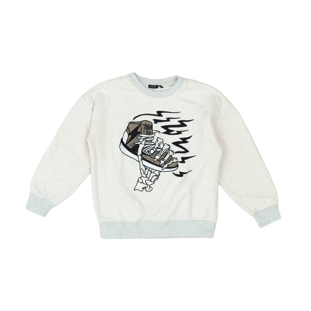 Sweat-shirt Gris IKKS Pour Garçon 8 Ans - Occasion En Très Bon état