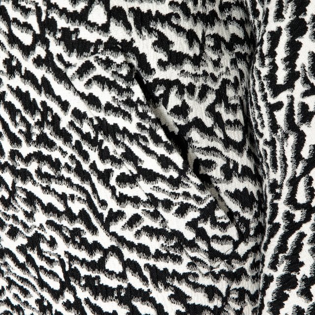 bonnie léopard jacquard Darel Redoute noirblanc La Gerard Manteau pqExAw4aa