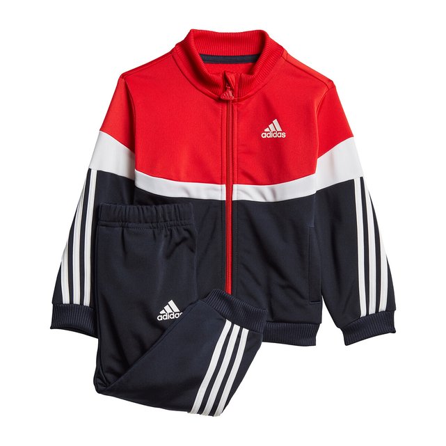 Tracksuit, 3 months-4 years , red + navy, Adidas Performance | La Redoute