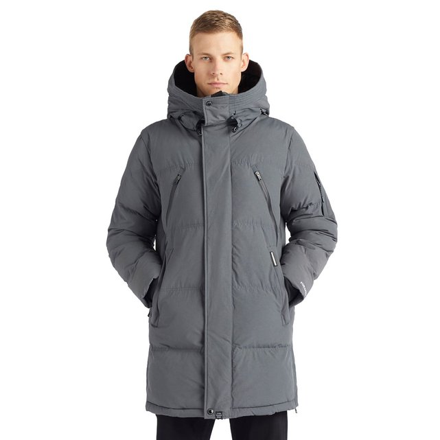 Manteau avec cordon de serrage élastique sur la capuche Parka homme KHUJO | La Redoute