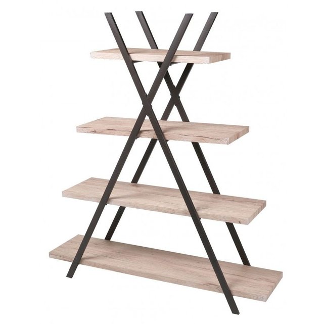 Etagere Originale En Bois Mdf Et Metal Noir Pyramide Bois Wadiga La Redoute