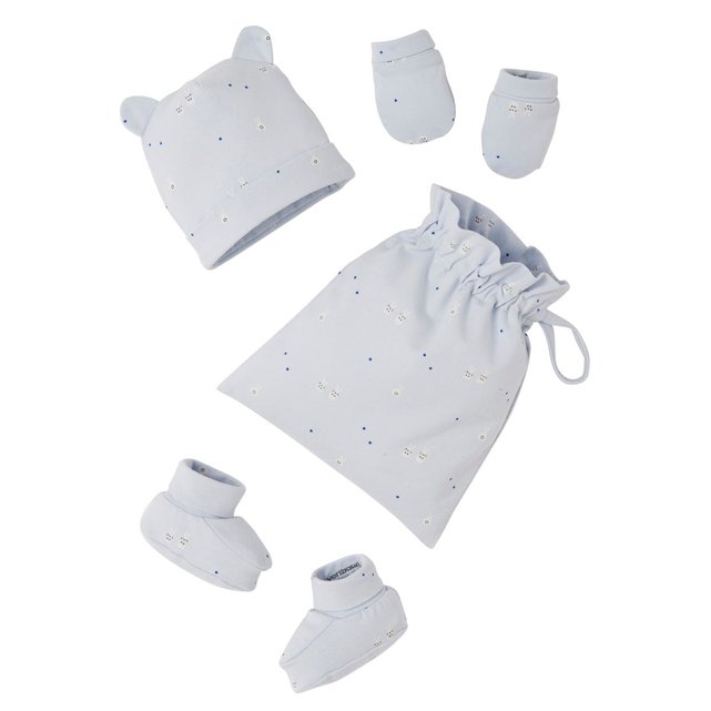 Kit Bonnet Chaussons Gants Et Sac Vertbaudet La Redoute