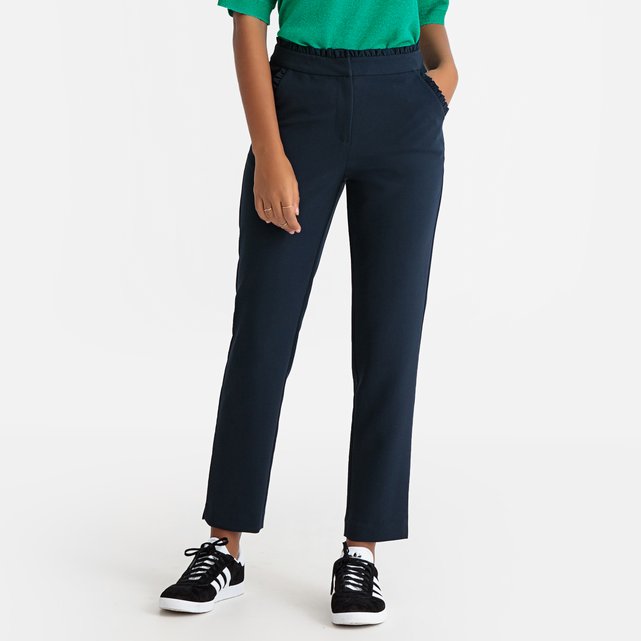 slim fit cigarette trousers