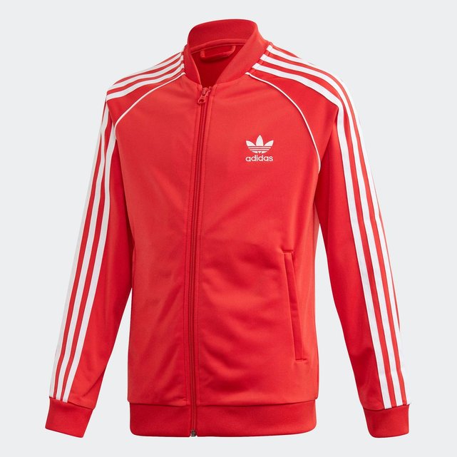 veste adidas rouge et noir