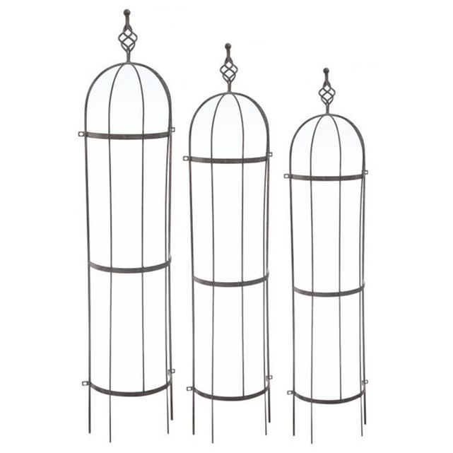 Treillis Déco En Métal Vieilli Lot De 3 Naturel Aubry Gaspard La