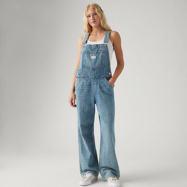 Denim baggy dungarees Levi s La Redoute