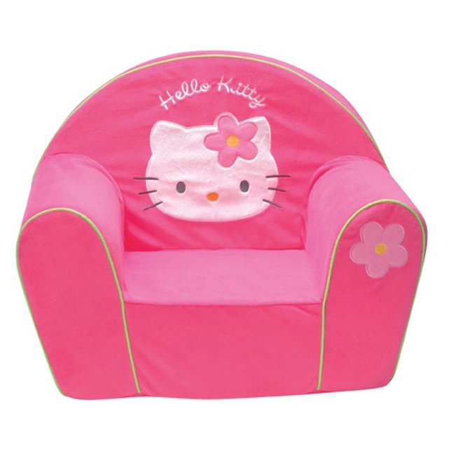  Fauteuil  club polyvelours hello  kitty  rose  Jemini La Redoute