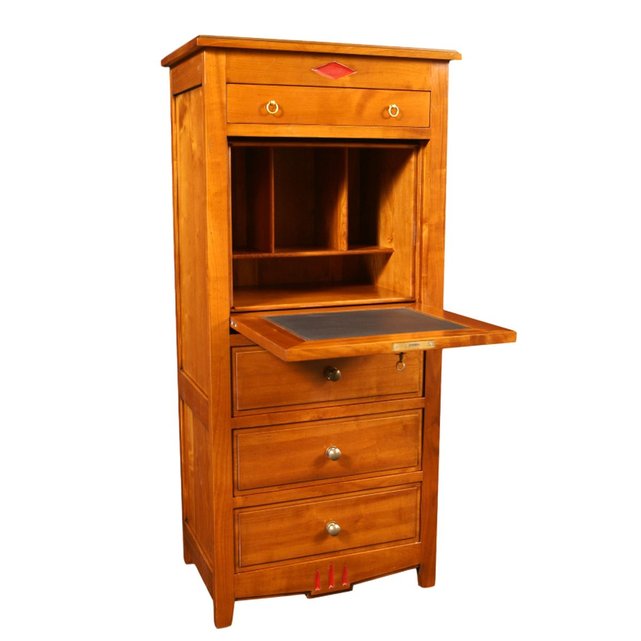 Secretaire Bureau Abattant 4 Tiroirs En Bois Massif Gontier La Redoute