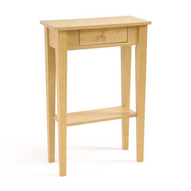 Alvina 1 Drawer Small Console Table Natural La Redoute Interieurs Alvina 1 Drawer Small Console Table La Redoute Interieurs Image 0
