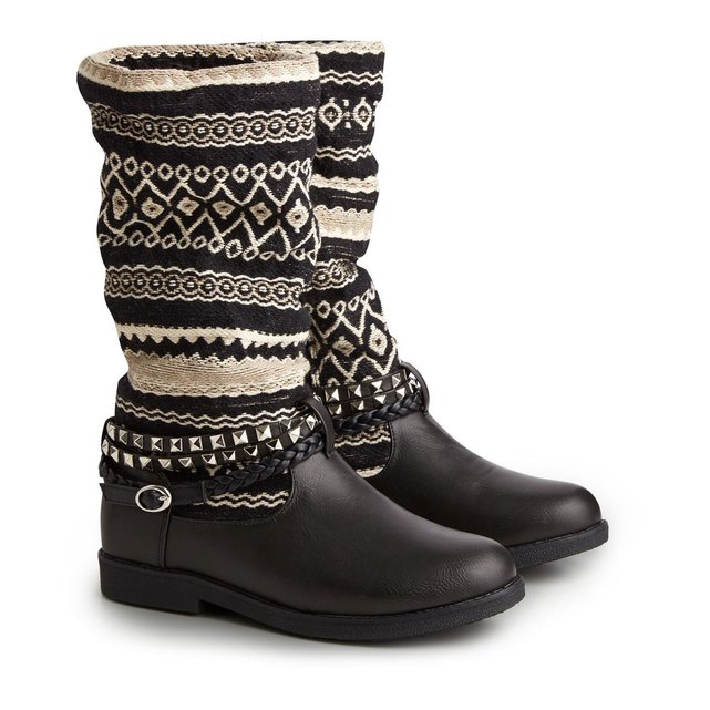 Bottes moto aztèques gris Joe Browns La Redoute Bottes moto aztèques gris Joe Browns La Redoute