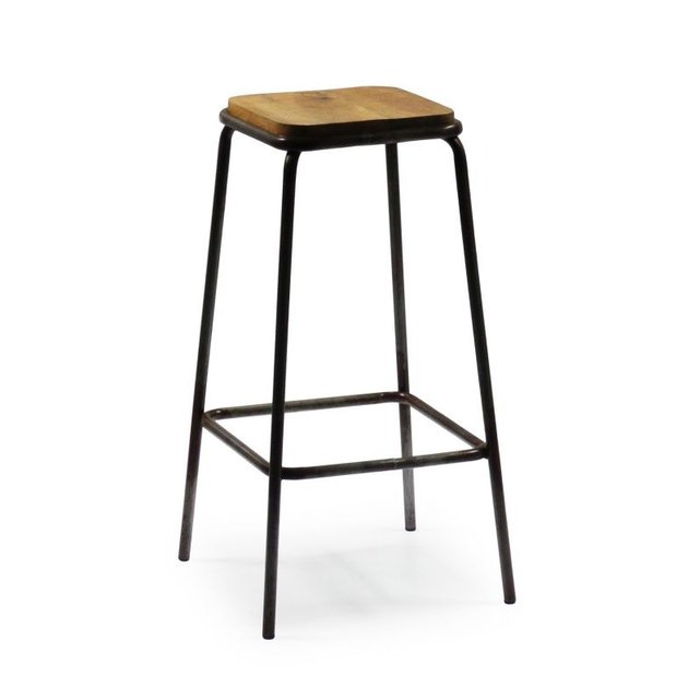 Bar De En Tabouret Et Métal Bois Carré 7yI6vgbfY