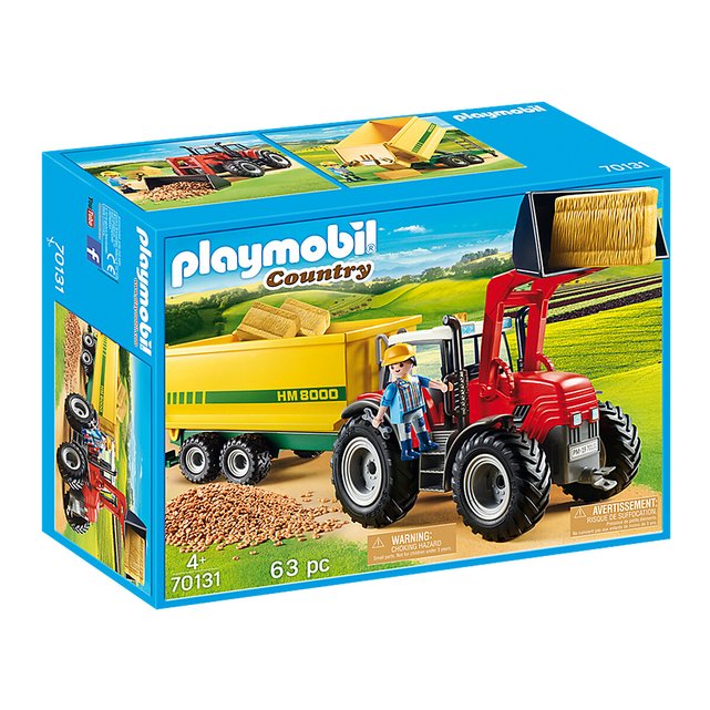 tracteur rouge playmobil
