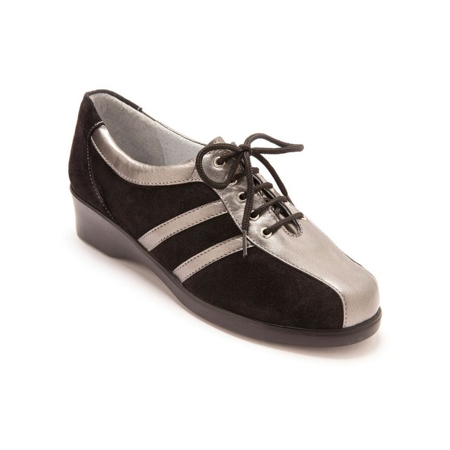 derbies femme bicolore