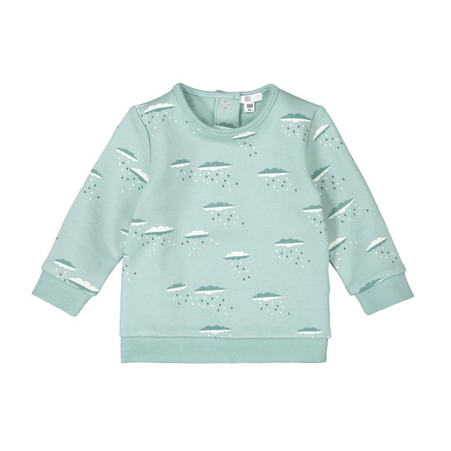 cloud print sweater