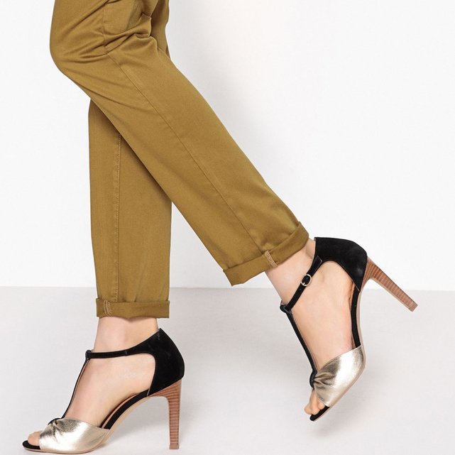 cuir Redoute bande La dorée Sandales Collections dtHwSxaqP