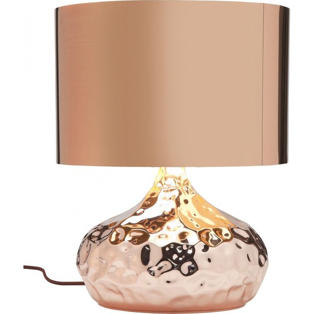 Lampe De Table Rumble Cuivre 38 Cm Kare Design Rose Kare