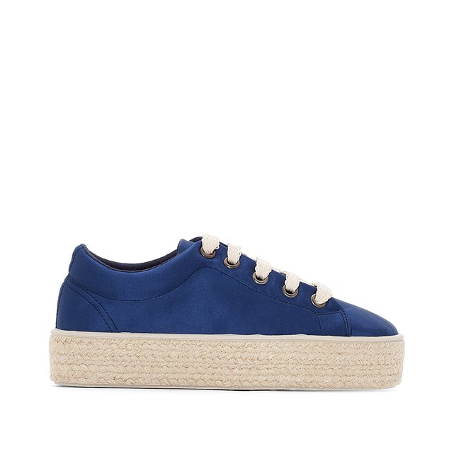 sneakers met sleehak en koordzool la redoute collections | la redoute
