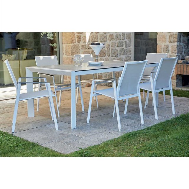 Ensemble De Jardin En Aluminium Blanc Blanc Home Maison La Redoute