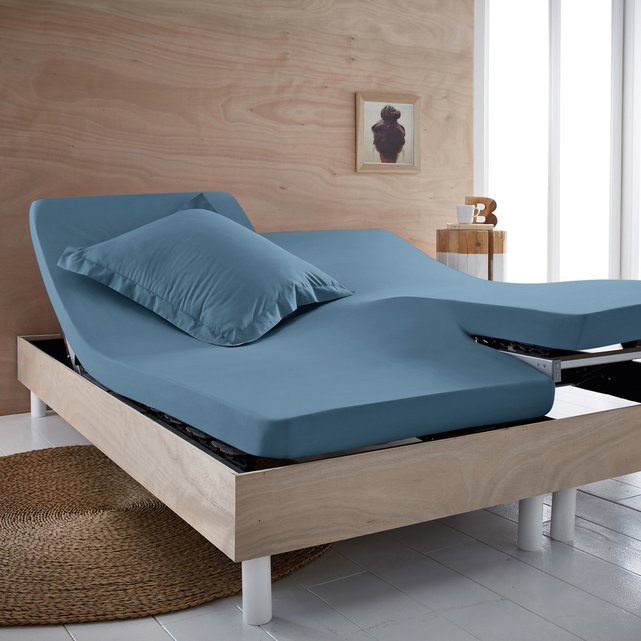 Organic 100 cotton fitted sheet for twin beds Scenario La Redoute