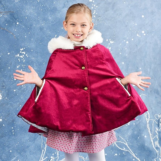 Wongfon Cape Poncho /à Capuche en polaire V/êtements Manteau Avec Chapeau Pour B/éb/és