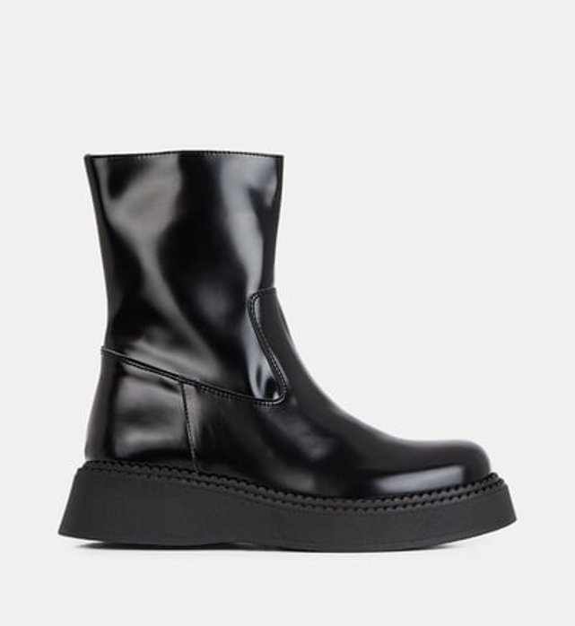 Boots gaelle vegan facon polido noir Studio Celeste La Redoute