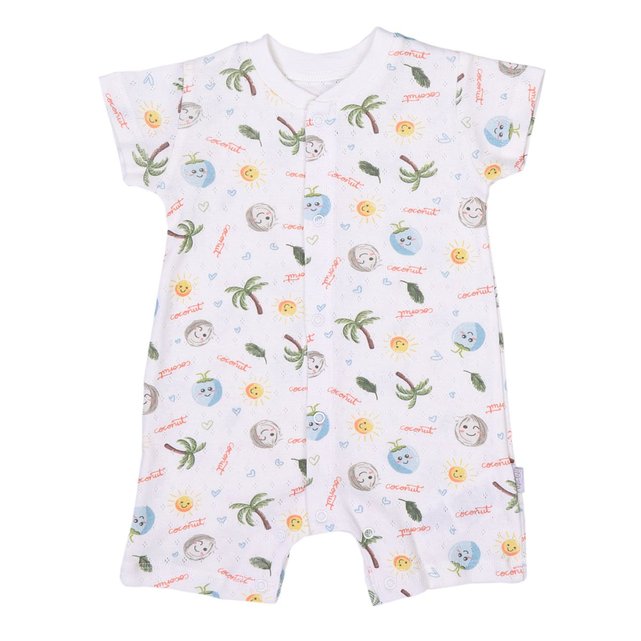 Combishort Barboteuse Bebe En Coton Bio Multicolore Sevira Kids La Redoute