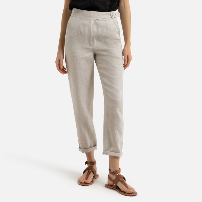 Wijde broek mêleebeige La Redoute Collections | La Redoute mêleebeige Dodo | La Redoute