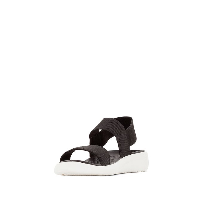 white croc faux leather flatform sandal