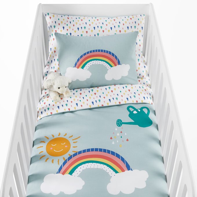 rainbow cot bed duvet cover