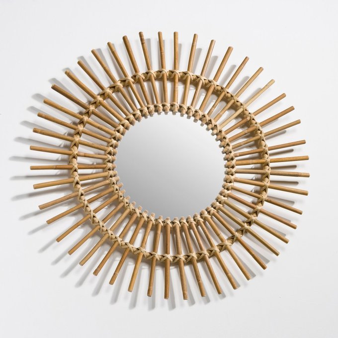 Nogu Vintage Sunburst Rattan Mirror Natural La Redoute