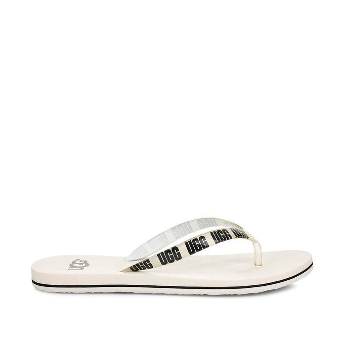 white ugg flip flops