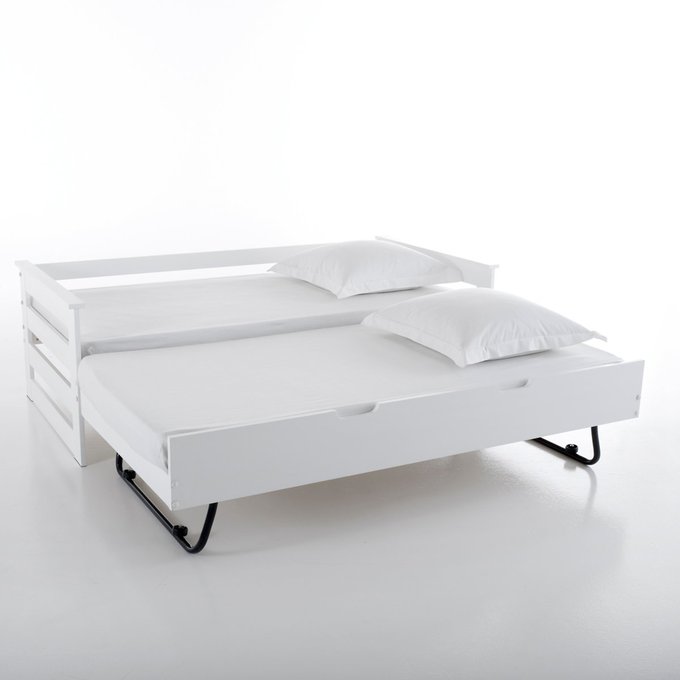 Lit Banquette Gigogne En Pin Ellis Blanc La Redoute Interieurs