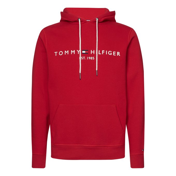 red tommy hoodie